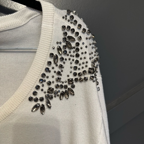 ▪️Lane Bryant holiday bejeweled shoulder cardigan size 26/28 - Picture 3 of 7